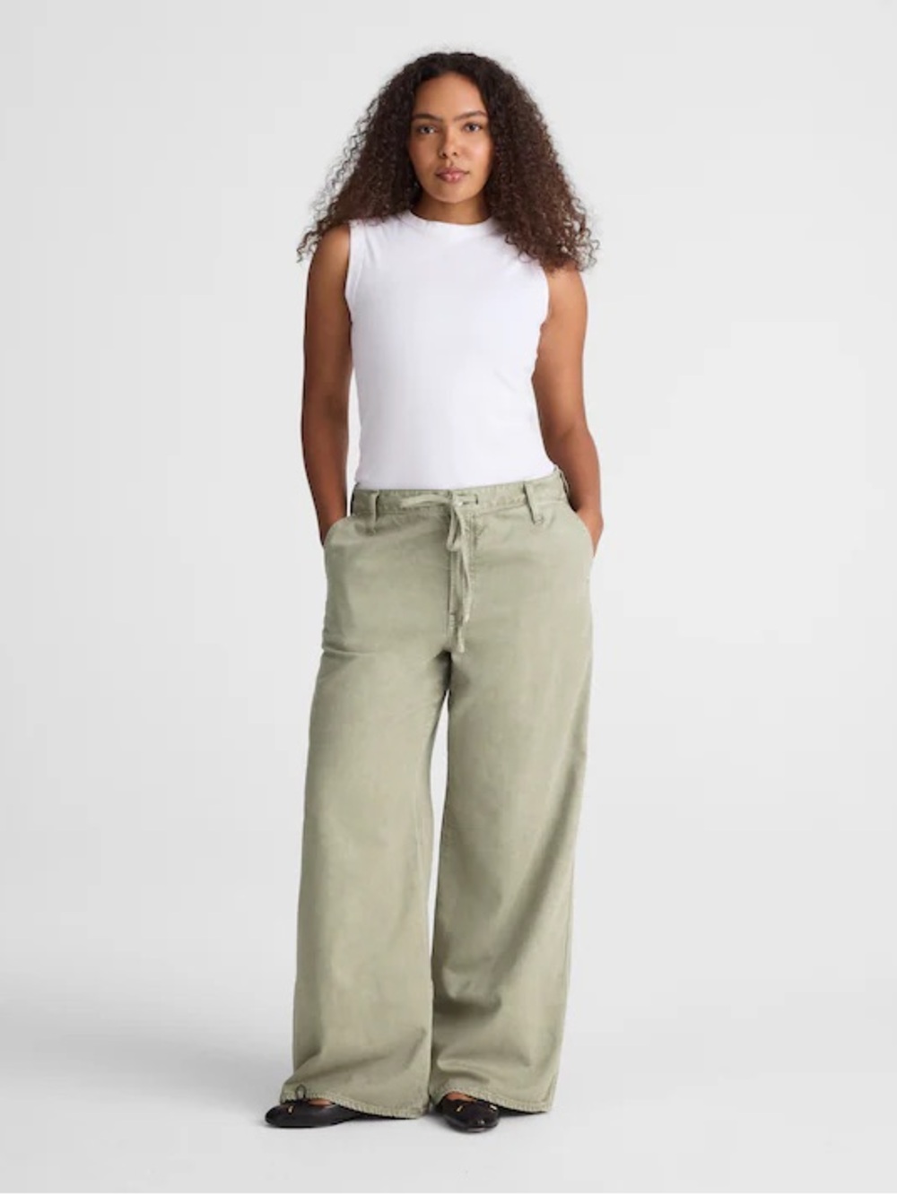 Madewell The Curvy Ultimate Wide-Leg Pant in Airy Denim